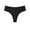 Black, variant on 3 Pieces Women Ice Silk Triangle Panties Quick Drying Thong Yoga Briefts Sport Underwear