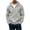 Gray, variant on Men's Quarter Zip Hoodie Oversized Lightweight Drawstring Pullover Hooded Sweatshirt with Kangaroo Pocket for Fall Winter