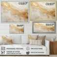 thumbnail image 4 of Designart "Magic Of Gold And White Marble Geode" Abstract Marble Wall Decor, 4 of 7