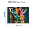 thumbnail image 3 of BCIIG   Animal Graffiti Wall Art Giraffe with Headphone Canvas Painting Colorful Animal Art Print Funny Music Artwork for Nursery Kids Room  20x16in, 3 of 6