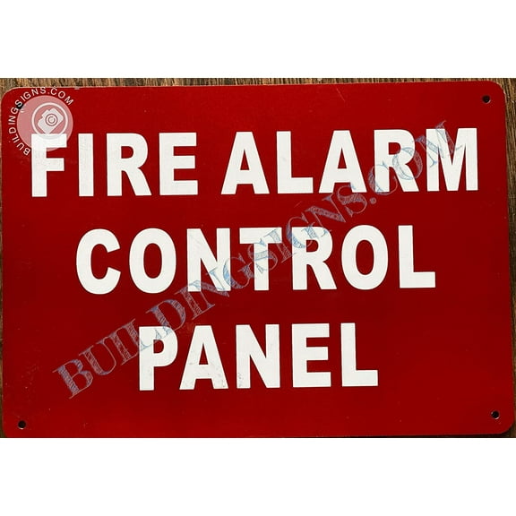 FIRE Alarm Control Panel Sign - FACP Sign(RED Reflective, Aluminium 7X10,Rust Free) (ref-2201)