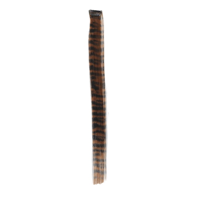 Openpig One Card Seamless Hair Extensions Leopard Print Colored Hair Extensions Highlight Hanging Ear Colored Wig Extensions