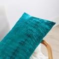 thumbnail image 6 of Home Soft Things Textured Velvet Pillow Covers (Set of 2), - Deep Teal - 14" x 26", 6 of 6