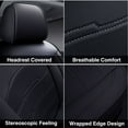 thumbnail image 6 of For Chevrolet Silverado 1500 2500HD 3500HD 2007-2024 Crew Cab Pickup Truck Car Seat Covers Protectors Cushion Full Set, PU Leather, 6 of 10