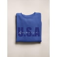 thumbnail image 3 of Usa Deep Blue Banner Sweatshirt Women -Image by Shutterstock, Female 5X-Large, 3 of 4