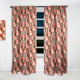 thumbnail image 2 of Designart 'Geometrical Retro Design XIII' Mid-Century Modern Curtain Panel, 2 of 5