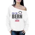 thumbnail image 1 of Awkward Styles Feel the Bern Sweatshirt Bernie Off Shoulder Tops for Women US Elections, 1 of 4