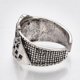 thumbnail image 4 of Anillos de póker de aleación para mujer, banda ancha ajustable, joyería delicada y moderna, talla 9 3/4 (19,5 mm), 1 unidad., 4 of 4