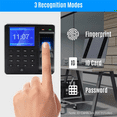 thumbnail image 4 of Access Control Attendance Machine Fingerprint/Password/ID Card Identification with 2.4-Inch Screen Employee Recorder, 4 of 7