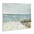 thumbnail image 4 of Stupell Industries Beach Footprints & Fence Nautical & Beach Painting Wrapped Canvas Art Print Wall Art, 40 x 30, 4 of 8