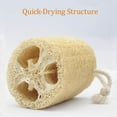 thumbnail image 3 of esponjas orgánicas naturales de lufa, sin blanquear Luffa, exfoliante de ducha ecológico para adultos, limpieza profunda del cuerpo y cuidado de la piel en baño de spa, 4 unidades Adepaton CZMR-ST207-2, 3 of 7