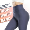 thumbnail image 3 of QRIC Sexy Women's 3D Stripe Texture Leggings Booty Yoga Pants High Waist Ruched Workout Butt Lifting Pants Tummy Control Push Up, 3 of 6