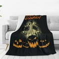 thumbnail image 2 of Halloween Holiday Pumpkin Throw Blanket 40 x 30Inch, Lightweight Soft Warm Sherpa Fleece Plush Pumpkin Blankets for Bed Chair Sofa Couch Bedroom Bedding Decor, All Season Gifts, 2 of 6