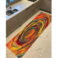 thumbnail image 3 of Printed Rug, Colorful Rug, Red And Yellow Painting Rug, Thin Rug, Corridor Rug, Customs Rugs, Modern Rug, Acrylc Rug, Machine Washable Rug, 1.7'x2.3' - 50x70 cm, 3 of 7
