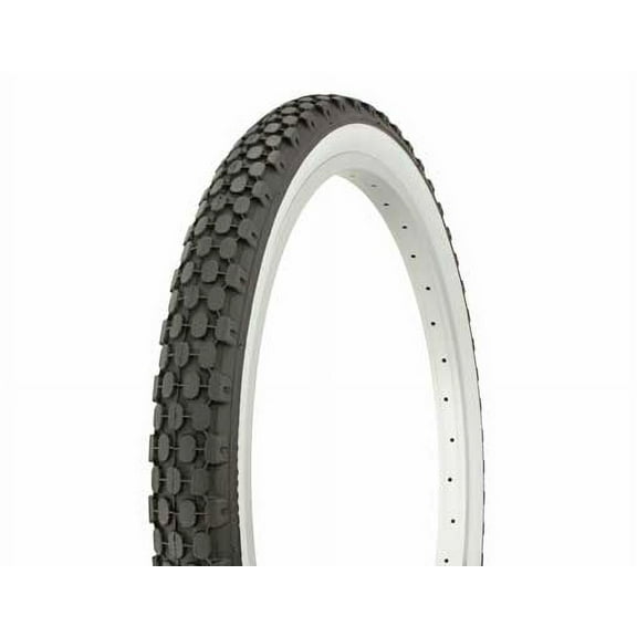 Duro Beach Cruiser Bike Tire 24" x 2.125", Black and White