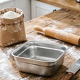 thumbnail image 4 of Stainless Steel Washing Up Bowl, Large Square Dish Tub for Kitchen Sink, Vegetable Washing Basin with Smooth Rim, Stable Flat Bottom Container for Home Cleaning, 4 of 4