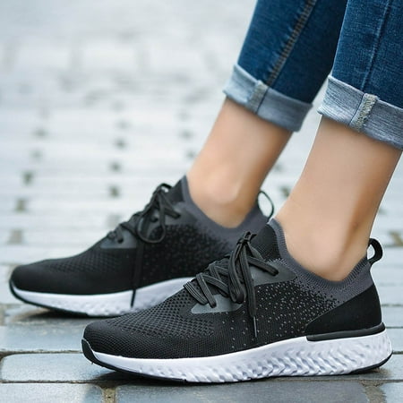 

Christmas Women s Flying Weaving Socks Shoes Sneakers Casual Shoes Student Running Shoes