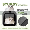 thumbnail image 4 of Transportín para gatos GAPZER, suave, 18 x 28 x 28 cm para 7 a 11 kg, color gris, 4 of 9