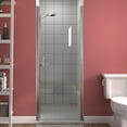 ExBrite 30 31.5 x 72 inch Pivot Shower Door Frameless Chrome Hinged