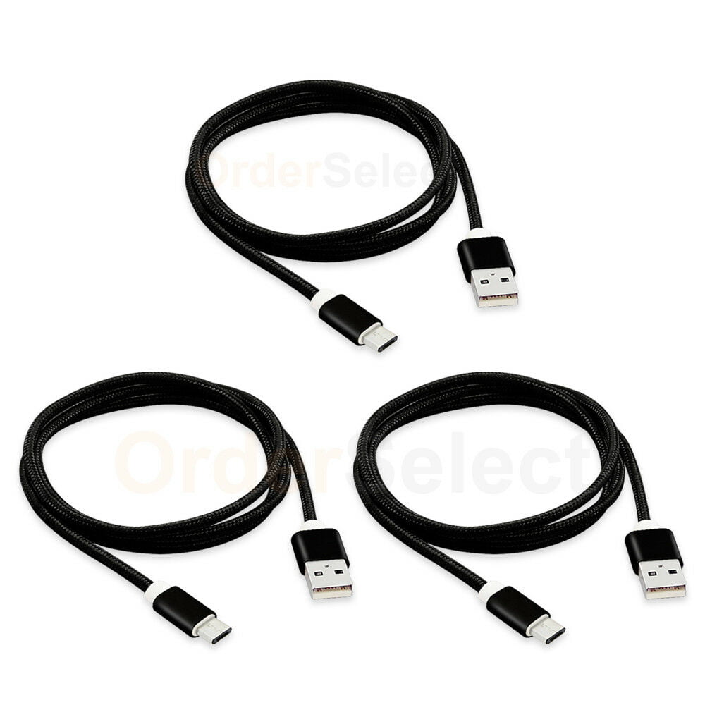 4X Micro USB Braided Cable Cord for Samsung Galaxy Tab Note Pro 8.4 10.1 12.2 