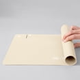thumbnail image 6 of Bcylexb Waterproof Pet Food Mat with Raised Edges, Leather Spill Proof Dog Bowl Mat, Easy to Clean Cat Feeding Mat (18" x 12", Beige), 6 of 6