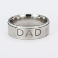 thumbnail image 5 of Kiplyki Fashion Letter DAD Ring Men's Titanium Steel Ring Jewelry Ring 1pc, 5 of 9