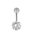 thumbnail image 2 of 14pcs 14G Belly Button Rings Stainless Steel 10mm Kit Belly Button Rings Navel for Teen Girls Women Silver, 2 of 9