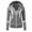 Grey, variant on cardigan for women autumn and winter women's sweater sports solid color cardigan zipper hooded jack womens tops blue