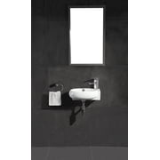 Fine Fixtures Wall Hung Sink 16.5 X 11 Vitreous China, White