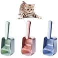 thumbnail image 2 of Cuchara para arena para gatos Cuchara para barrer gatos Suministros para mascotas Grande 8.8 x 12 x 32 cm para limpiar arena para mascotas (2 piezas) (Verde) JFHHH pequeña, 2 of 4