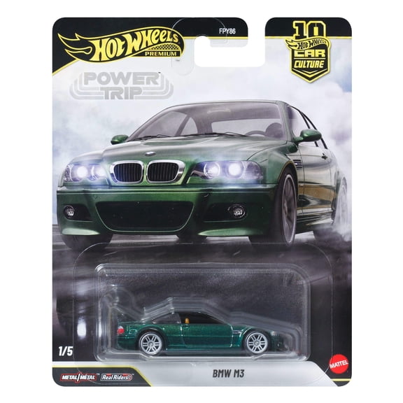 Hot Wheels Car Culture Premium 1:64 Scale Die-Cast Toy BMW M3, Power Trip, Collectible