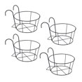 thumbnail image 2 of Pot de Jardin en Fer Suspendu Panier Porte-Jardin Mural Balcon, 2 of 19