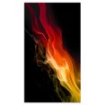 thumbnail image 2 of Vagues Abstraites 3d Jaune Rouge - Art Mural Abstrait Contemporain, 2 of 3