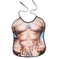 thumbnail image 1 of Babero divertido reutilizable, babero creativo para adultos, delantal divertido ajustable, babero divertido de cocina (traje negro rosa), traje negro rosa, 1 of 3