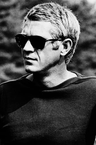The Thomas Crown Affair Steve McQueen cool pose wearing Persol ...