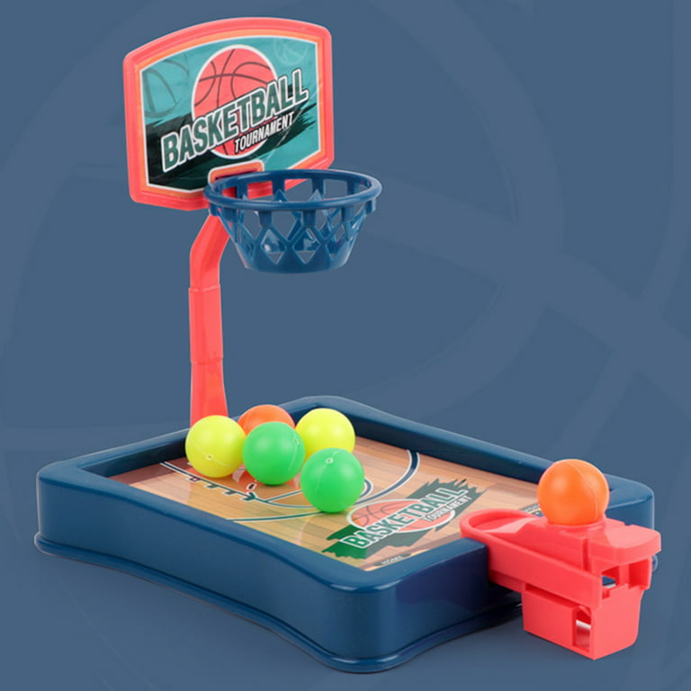 Mini Finger Size Table Basketball Game, 3 Balls, Hoop, Backboard, & Ball  Shooter
