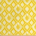 thumbnail image 1 of Tribal Fabric by the Yard Upholstery, Vibrant Pattern or Animal Print Inspired Design, Decorative Fabric for DIY and Home Accents, Earth Yellow and White by Ambesonne, 1 of 4