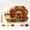 D, variant on Fabric Poke Art Kit No Sew, Whimsical Village Cottage Punch Needle Craft for Adults