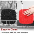 thumbnail image 4 of FrostHike 8 Inch Reusable Air Fryer Liners with Raised Silicone Tray Accessories Non-Stick Air Fryer Accessories for Most Large Air Fryer Replacement, Air Fryer Mats,square, 4 of 5