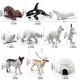 thumbnail image 5 of 10Pcs Arctic Animals Figurines Set, Ocean Animal Learning Models Figures Christmas New Year Birthdays Gift for Children, 5 of 11