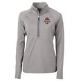 thumbnail image 2 of Women's Cutter & Buck  Gray Toronto FC Adapt Eco Knit Stretch Recycled Half-Zip Top, 2 of 3