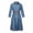 Light Blue, variant on Patlollav Midi Shirt Dress Womens Summer Denim Lapel Denim Dresses