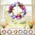 thumbnail image 7 of Easter Eggs Hydrangea Flower Wreath for Front Door, Spring Summer Lamb Ear Eggs Floral Wreath for Indoor Outdoor, Easter Home Decor (1PC, D), 7 of 7