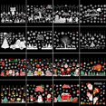 thumbnail image 3 of Pegatinas navideñas para ventanas, decoración navideña para el hogar, Año Nuevo, 2022, 3 of 4