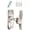Silver, variant on 90/180 Degree Sliding Door Locks Safety Sliding Barn Door Lock Privacy Door Bolt Lock for Screen, Cabinets, Bathrooms