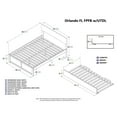 thumbnail image 4 of Orlando Platform Bed with Flat Panel Foot Board and Twin Size Urban Trundle Bed, Multiple Colors, Multiple Sizes, 4 of 8