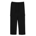 thumbnail image 7 of Girls Pants Cute Clothes For Teen Girls Girl's Baggy Cargo Sweatpants Lightweight Straight Leg Athletic Pants with Pockets, 7 of 7