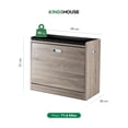 thumbnail image 4 of Mueble Zapatero Gabinete Organizador 3 Niveles con Banco, 4 of 7