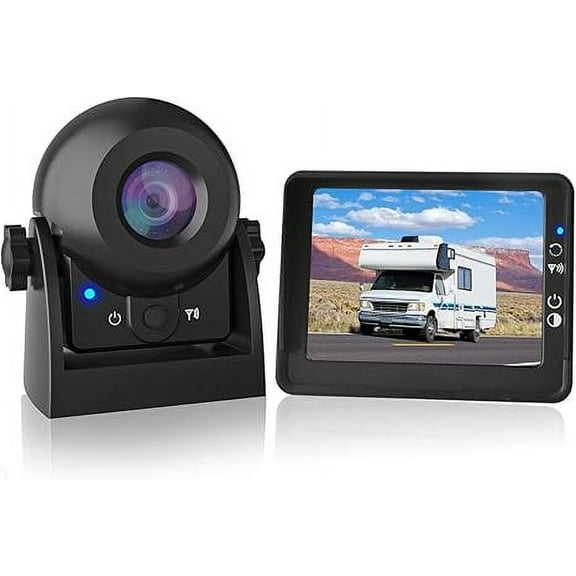 MHCABSR Magnetic Rechargeable Nightvision Backup Camera with 3.5" LCD, Wide Angle, Adjustable for Cars, RVs, Trucks