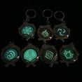 thumbnail image 2 of Genshin Impact Vision Luminous Keychain, Gold Game Figure Key Chain Pendant Keyring Accessories Cosplay Costume Gifts, 2 of 5